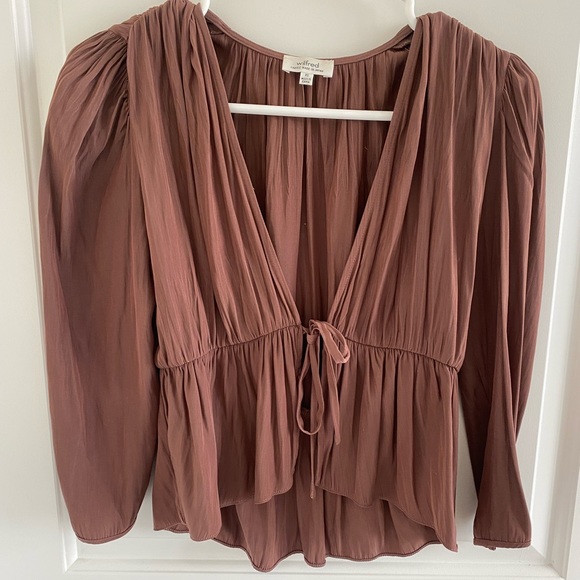 Wilfred Shanina Tie Front Blouse - Picture 3 of 9